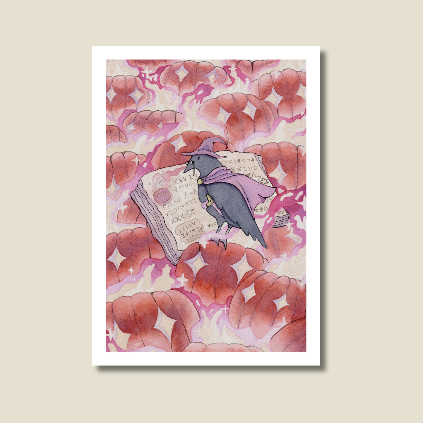 Pumpkin Spell Art Print