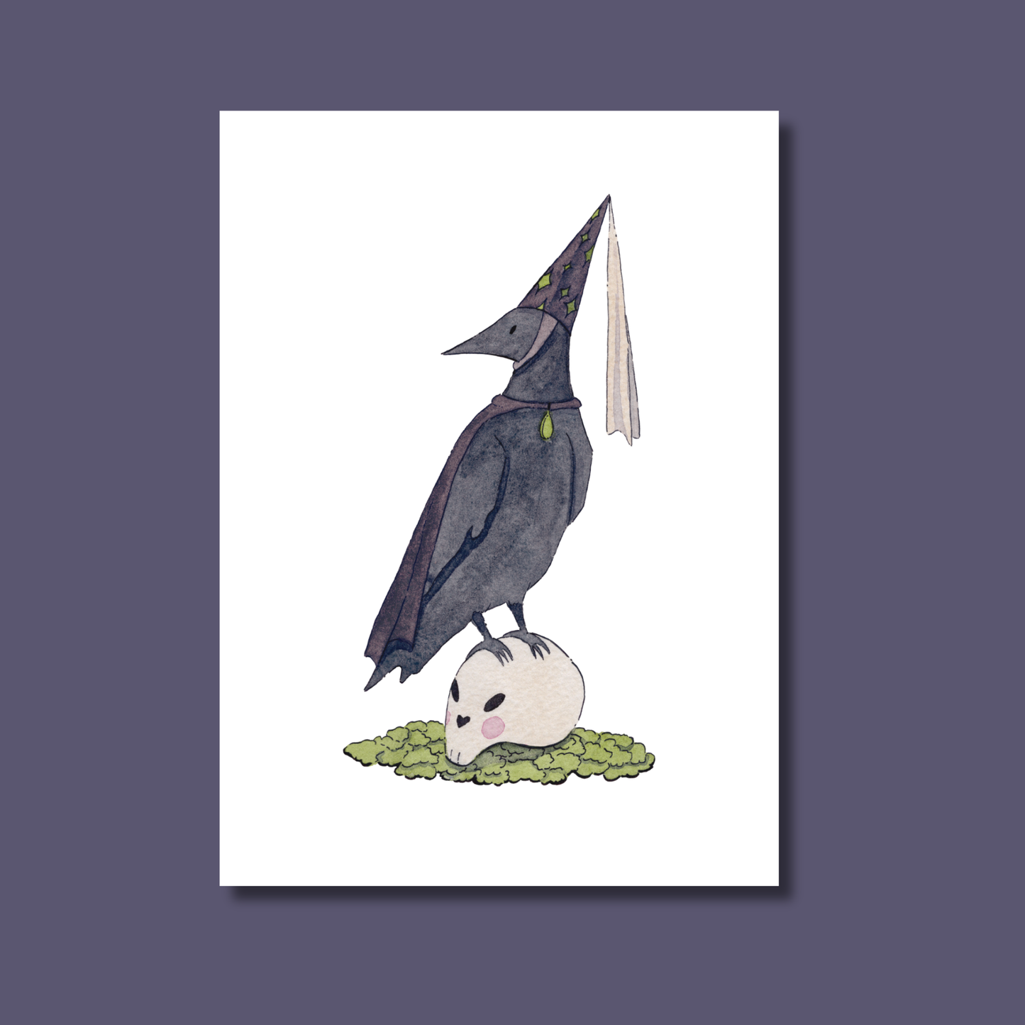 Brown Memento Crow Mori Print