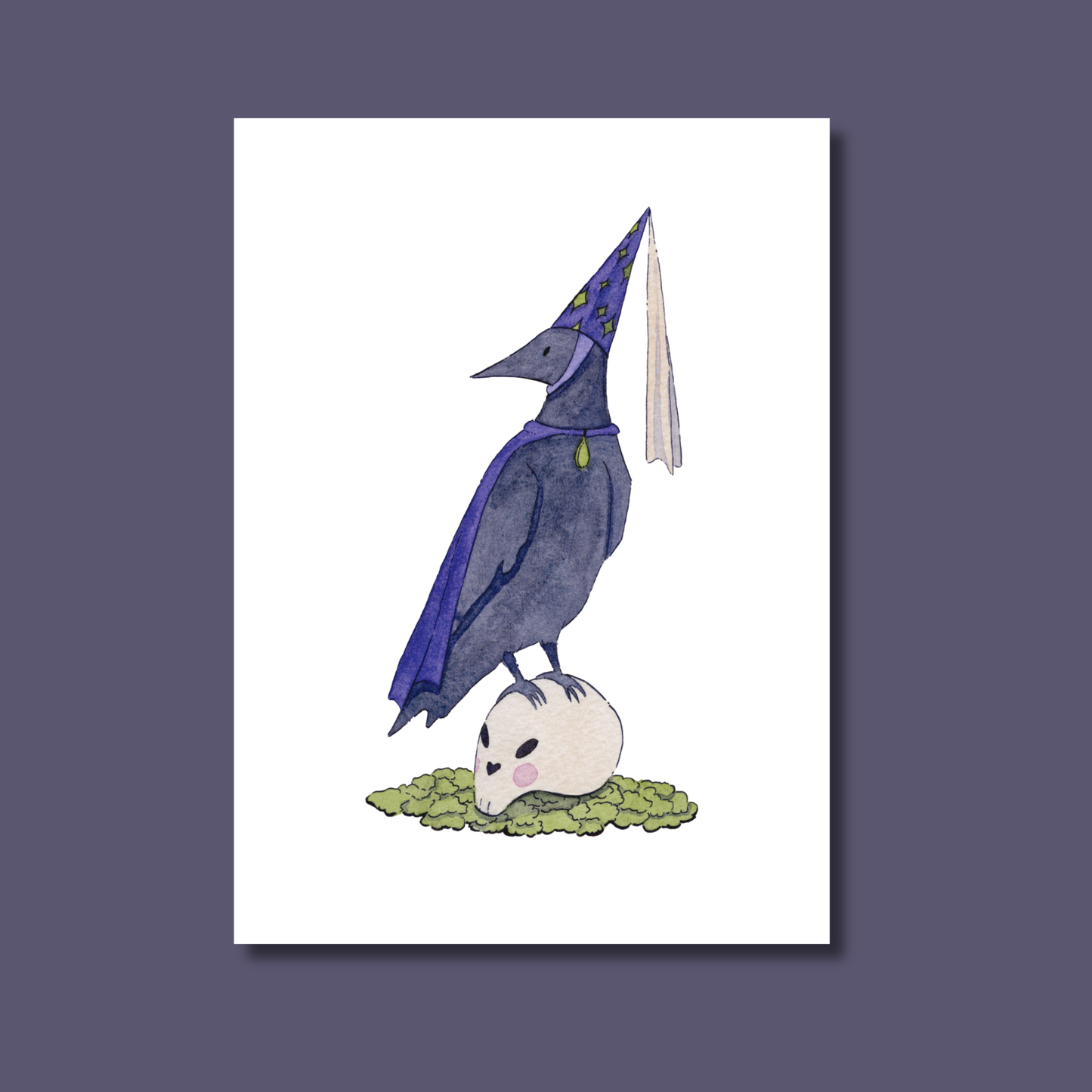 Purple Memento Crow Mori Print