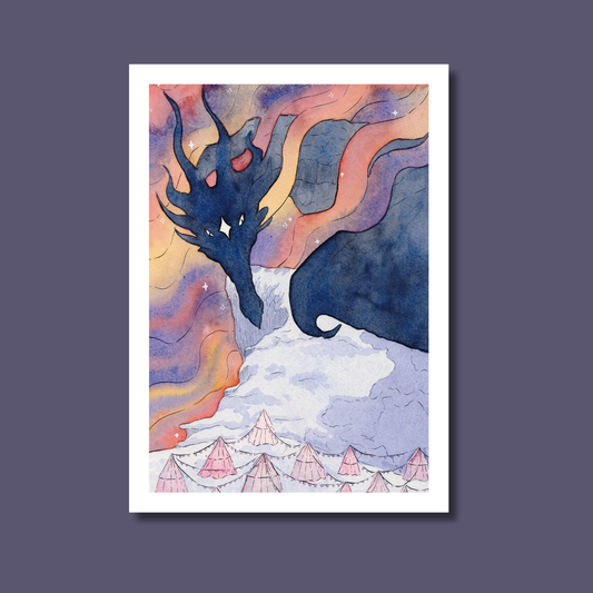 Starry Dragon Art Print