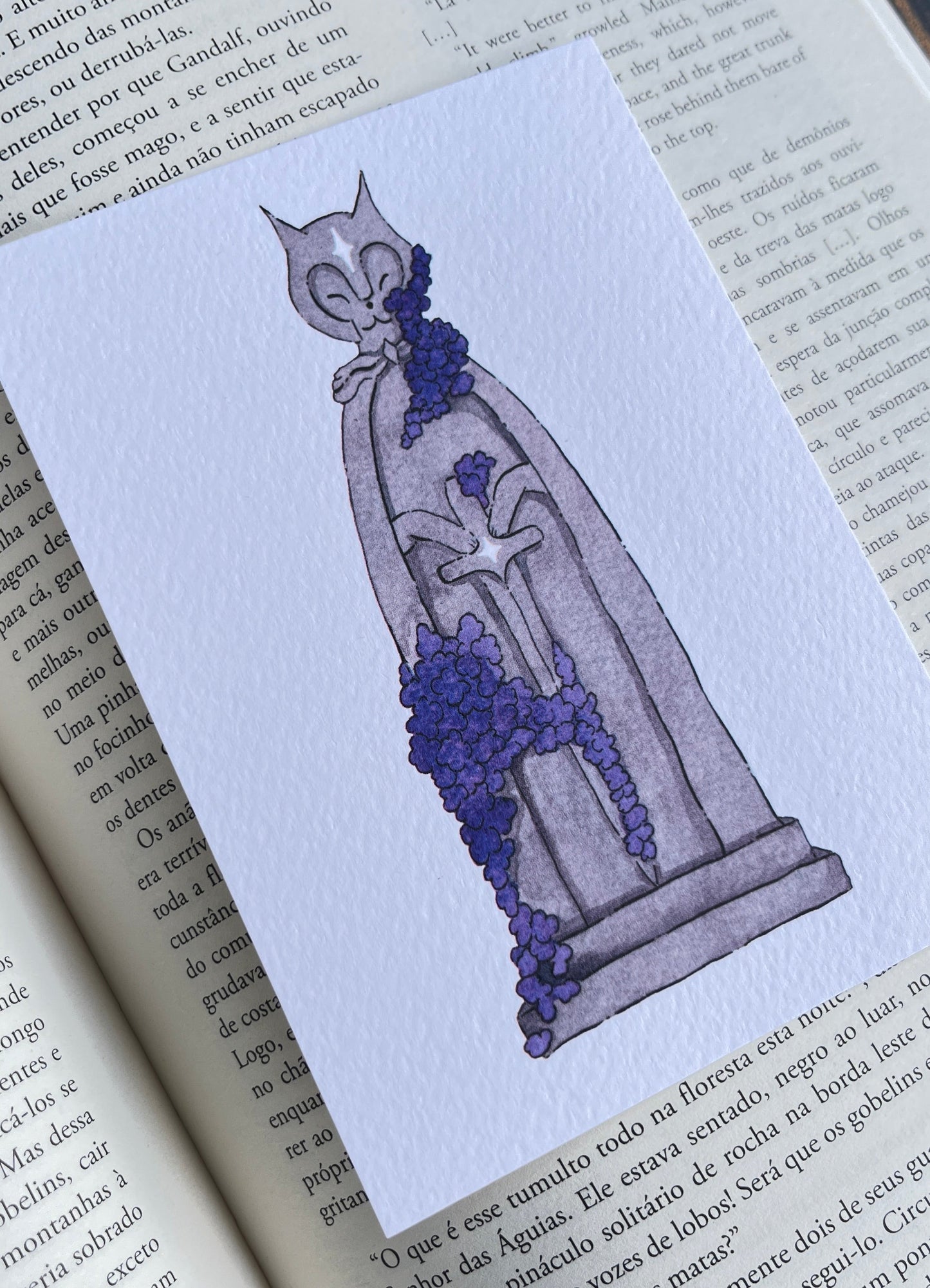 Cat Statue Print