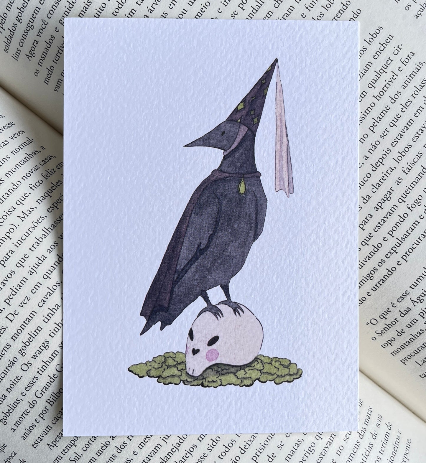 Brown Memento Crow Mori Print