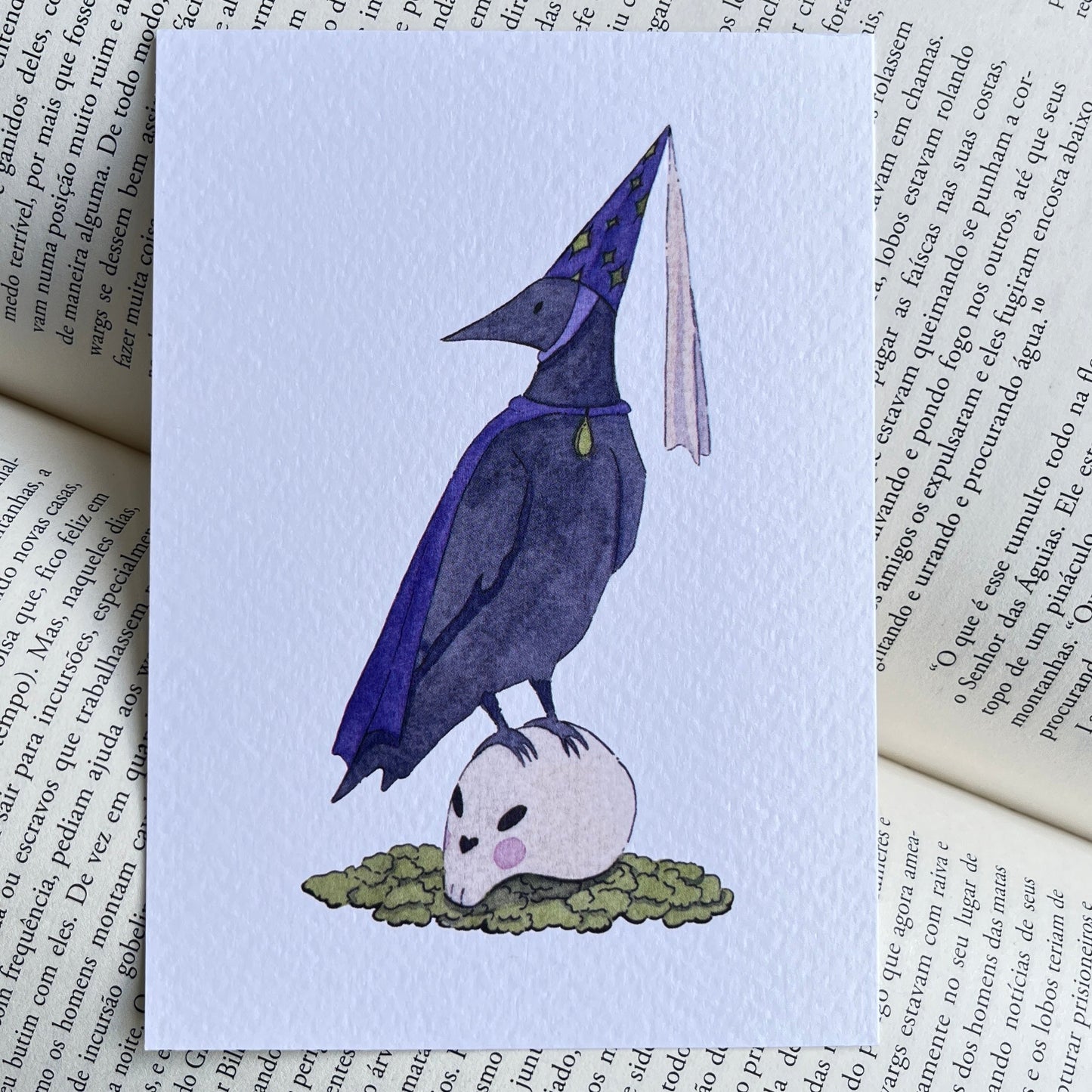 Purple Memento Crow Mori Print